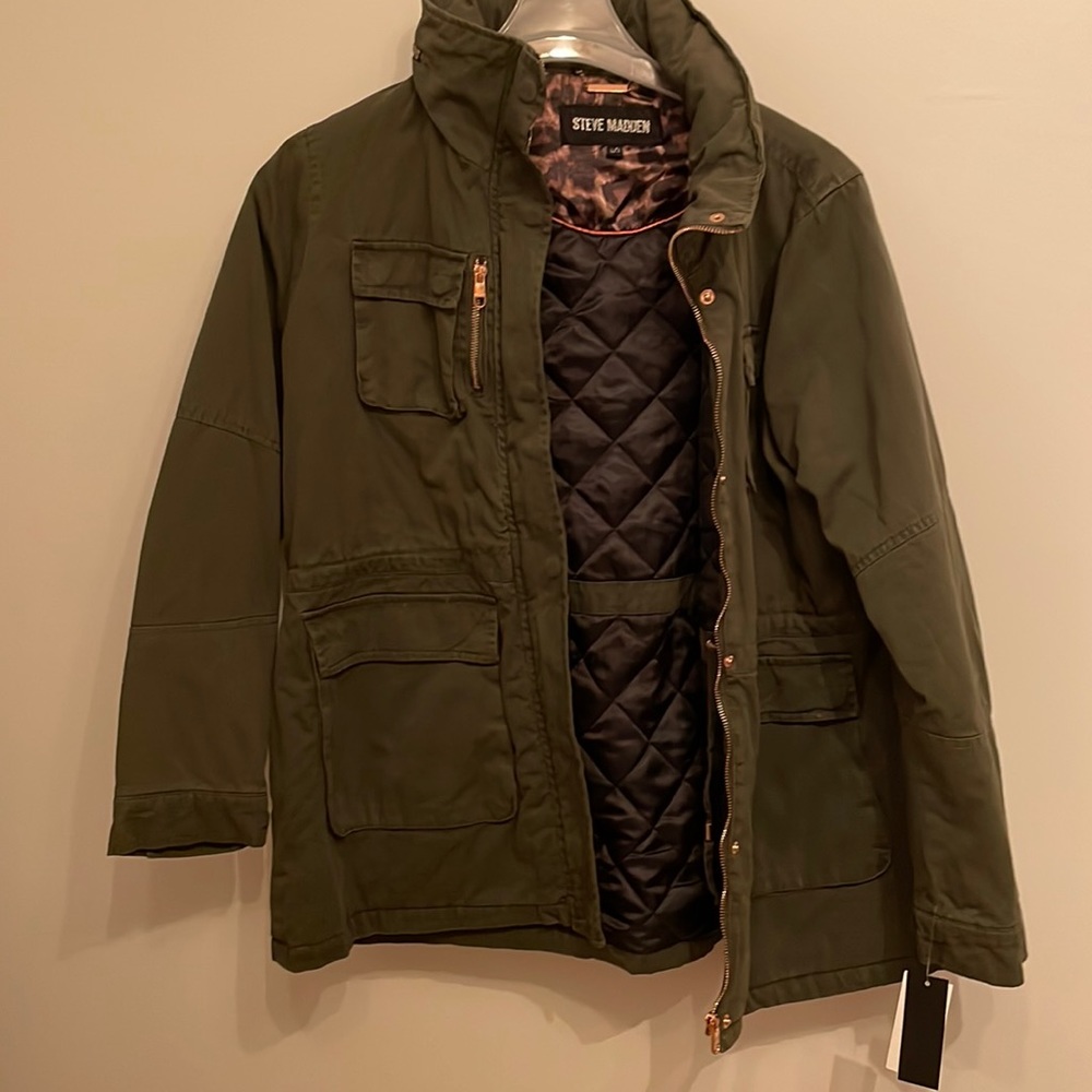 Steve Madden Olive utility jacket Size XL